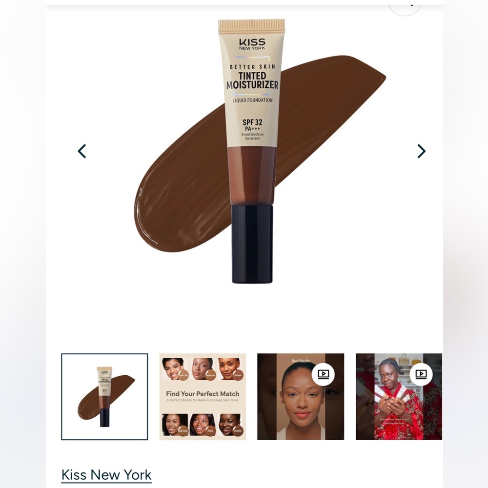 Kiss Tinted Moisturizer - Deep Brown